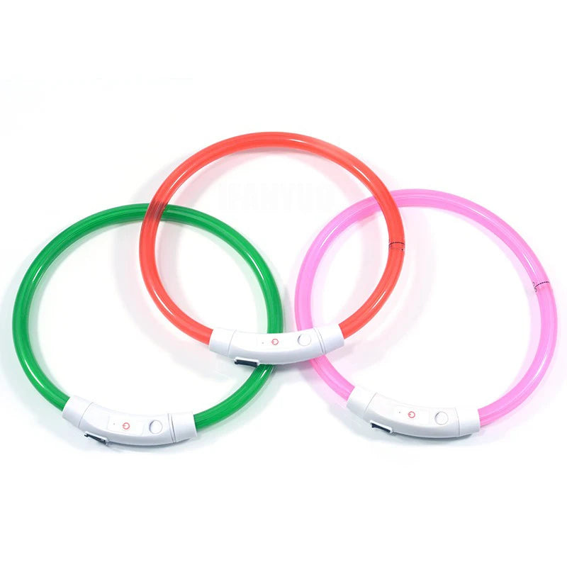 AuroraLux LED Night Collar For Dogs And Cats With 3 Modes by PawHaven