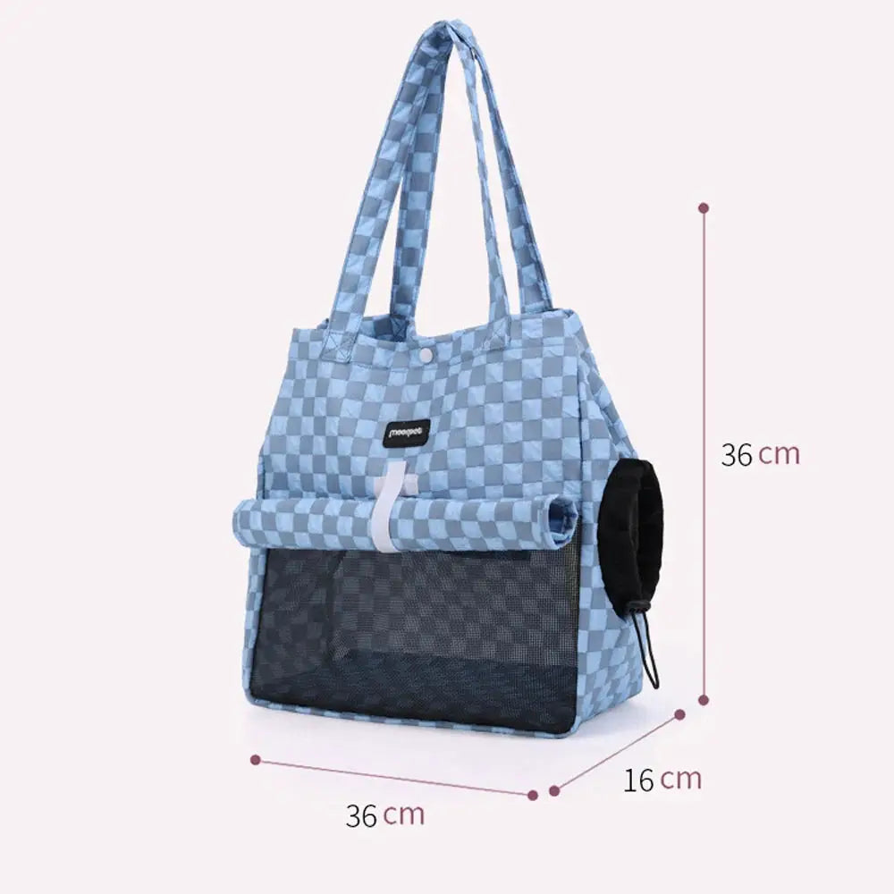 Portable Pet Bag Cat Shoulder Bag Outdoor Breathable Carrying Travel Bag For Small Mini Dog by PawHaven