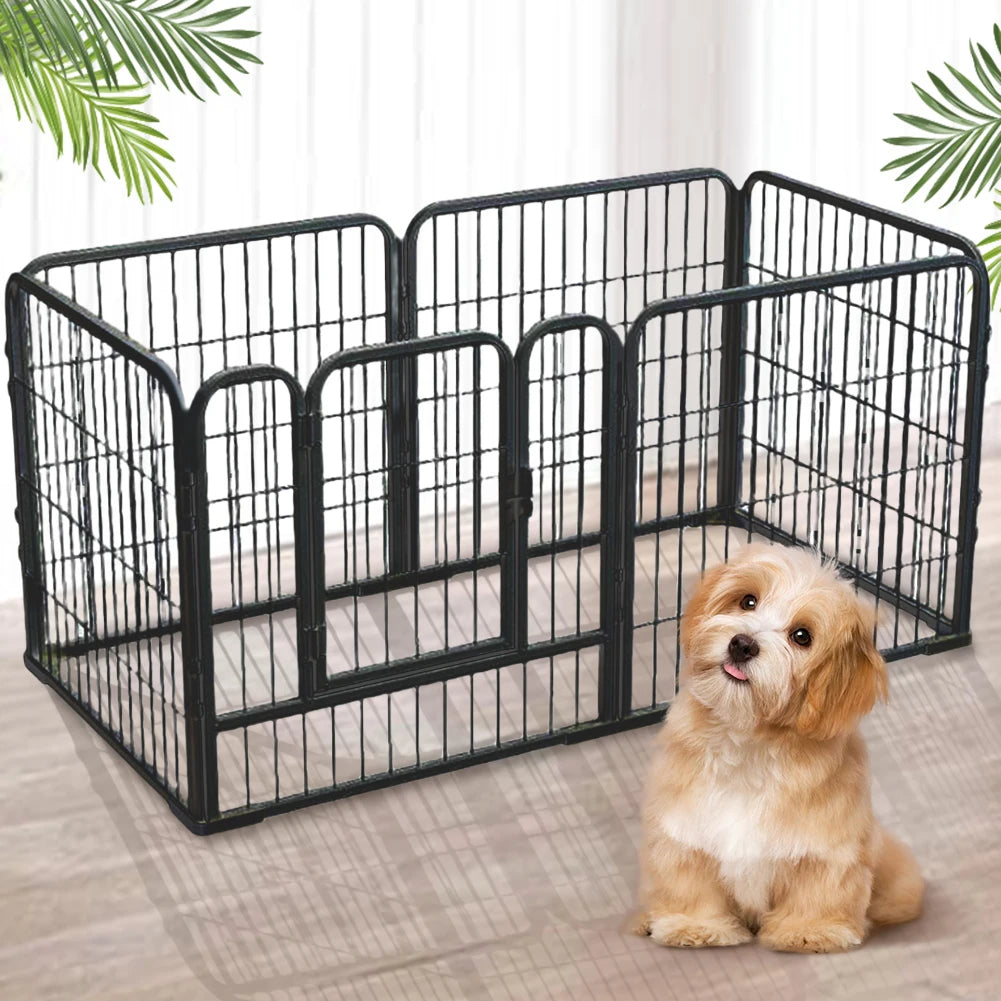 Premium Six Panel Foldable Dog Playpen Heavy Duty by PawHaven