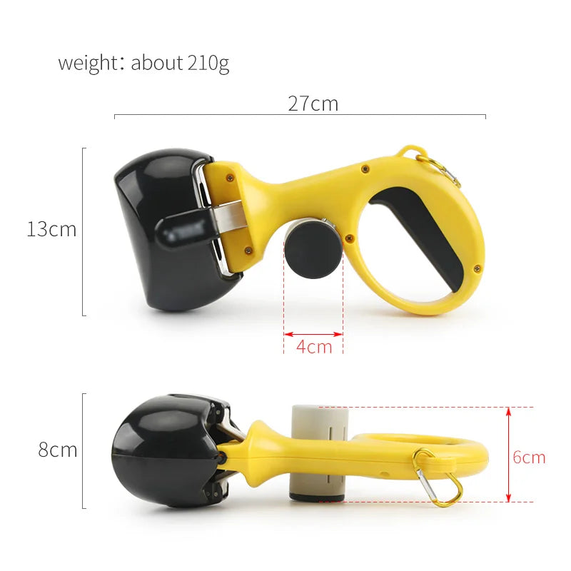Portable Pet Pooper Scooper Dog Waste Scoop Sanitary Pickup Remover for Outdoor Cleaning Puppy Cat by PawHaven