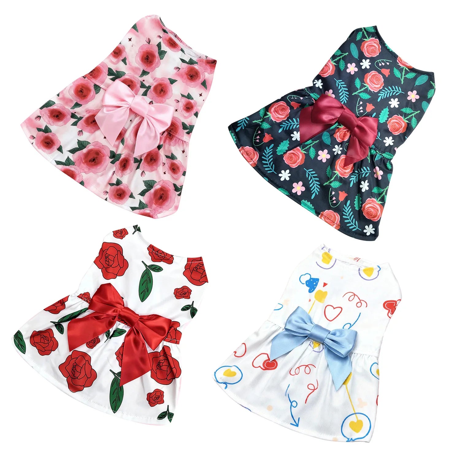 Dog spring summer Dress Outfit for Small Medium Large Breeds Pet Clothes by PawHaven