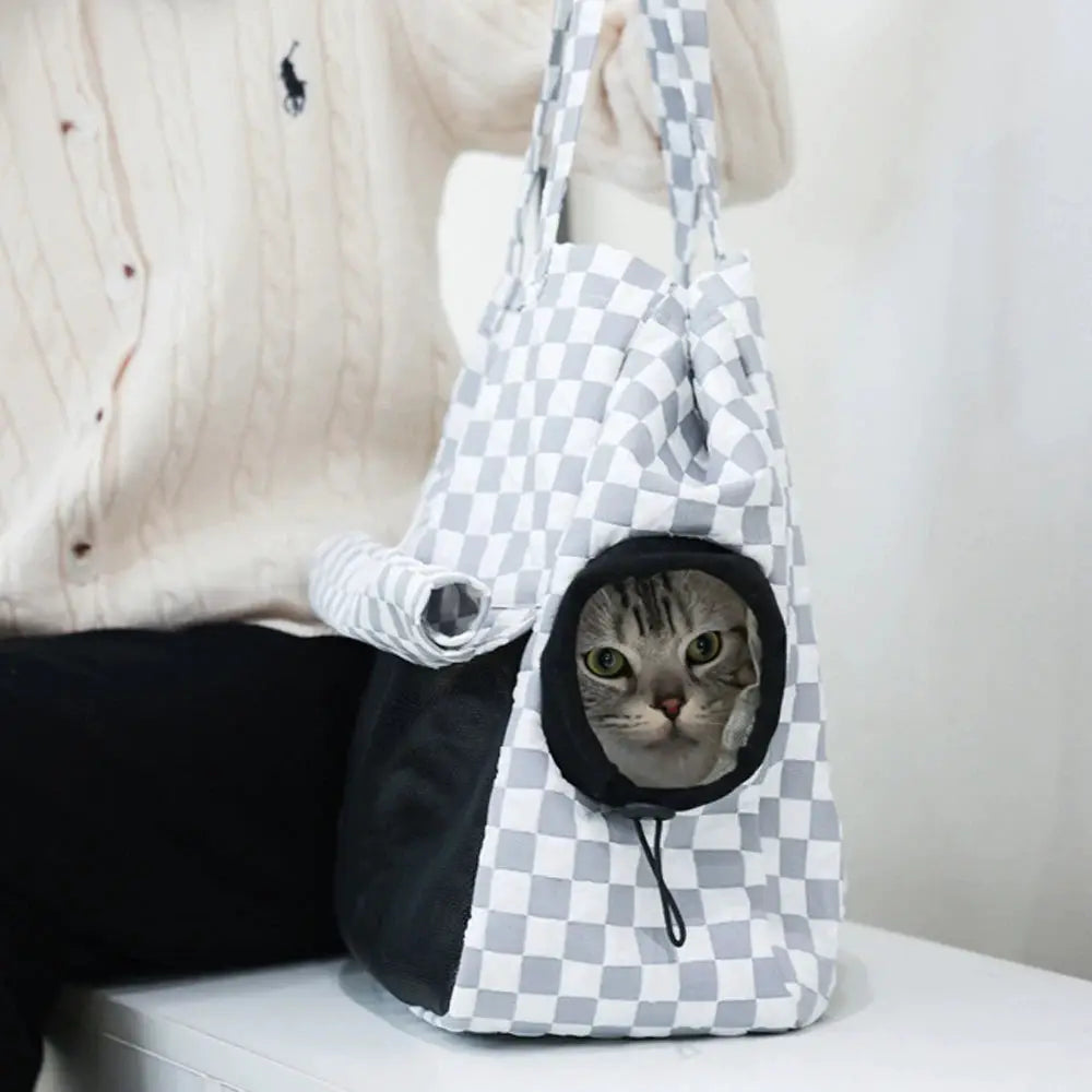 Portable Pet Bag Cat Shoulder Bag Outdoor Breathable Carrying Travel Bag For Small Mini Dog by PawHaven