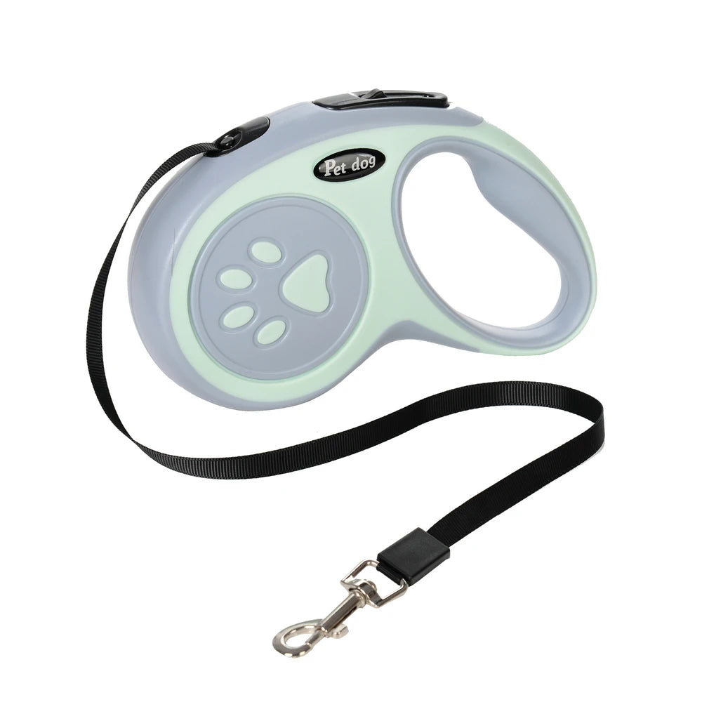 UK Premium Retractable Dog Leash 3m 5m Nylon Quick Release by PawHaven