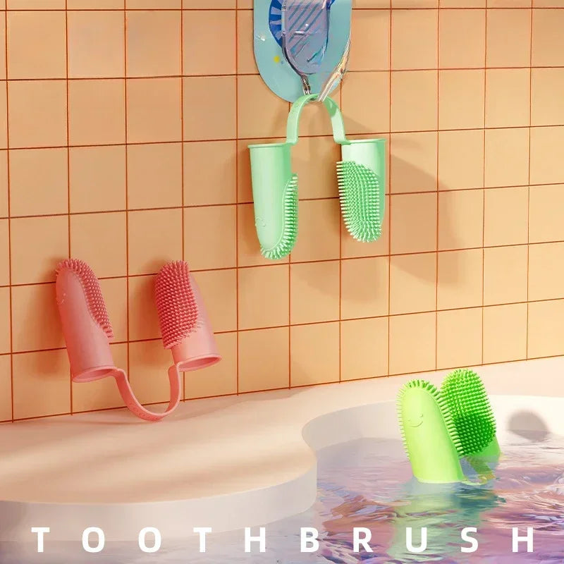 Super Soft Pet Dog Finger Toothbrush Teeth Cleaning Bad Breath Care Nontoxic Silicone Tooth Brush Tool Dog Cat Cleaning Supplies by PawHaven