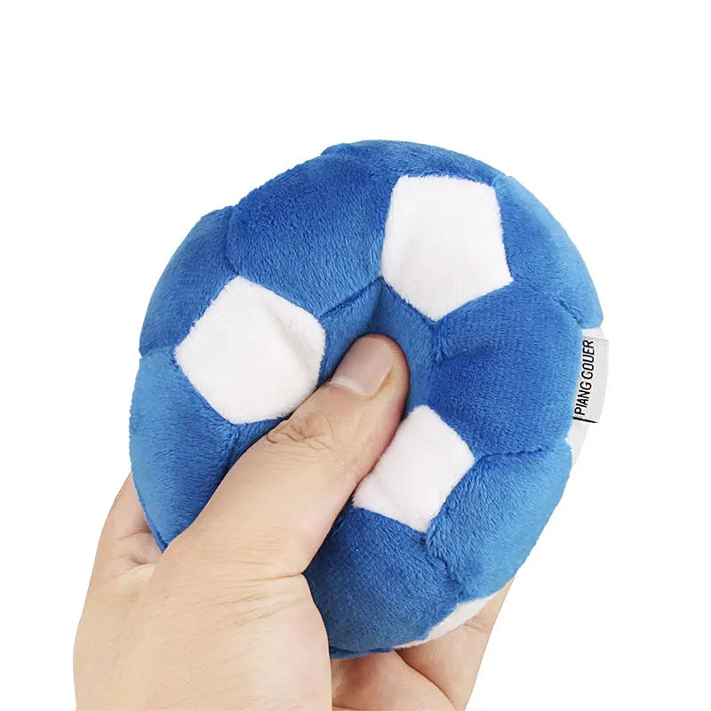 Ball Shape Plush Sound Dog Toy Puppy Chew Pet Squeak Toy For Small Medium Dogs by PawHaven