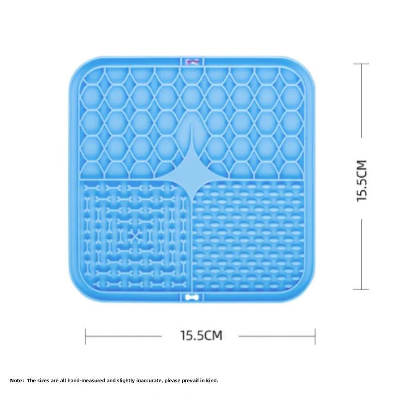 Pet Lick Silicone Mat Dogs Pet Slow Food Plate for Dog Bathing Distraction Silicone Dog Sucker Food Training Dog Feeder Supplies by PawHaven