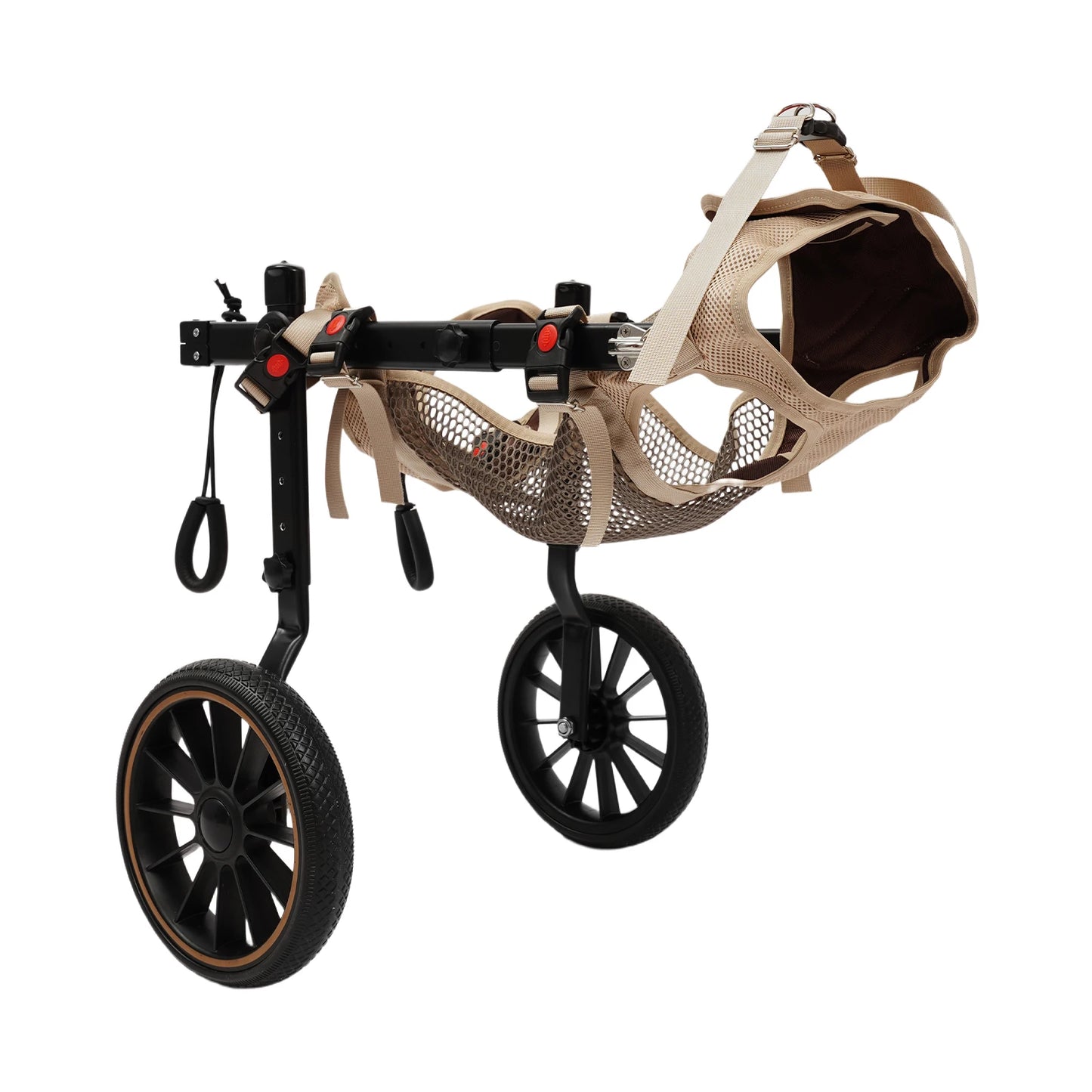 Adjustable Dog Wheelchair Hind Leg Rehabilitation Walker, Aluminum Alloy Pet Walking Aid Cart for Disabled & Senior Dogs by PawHaven