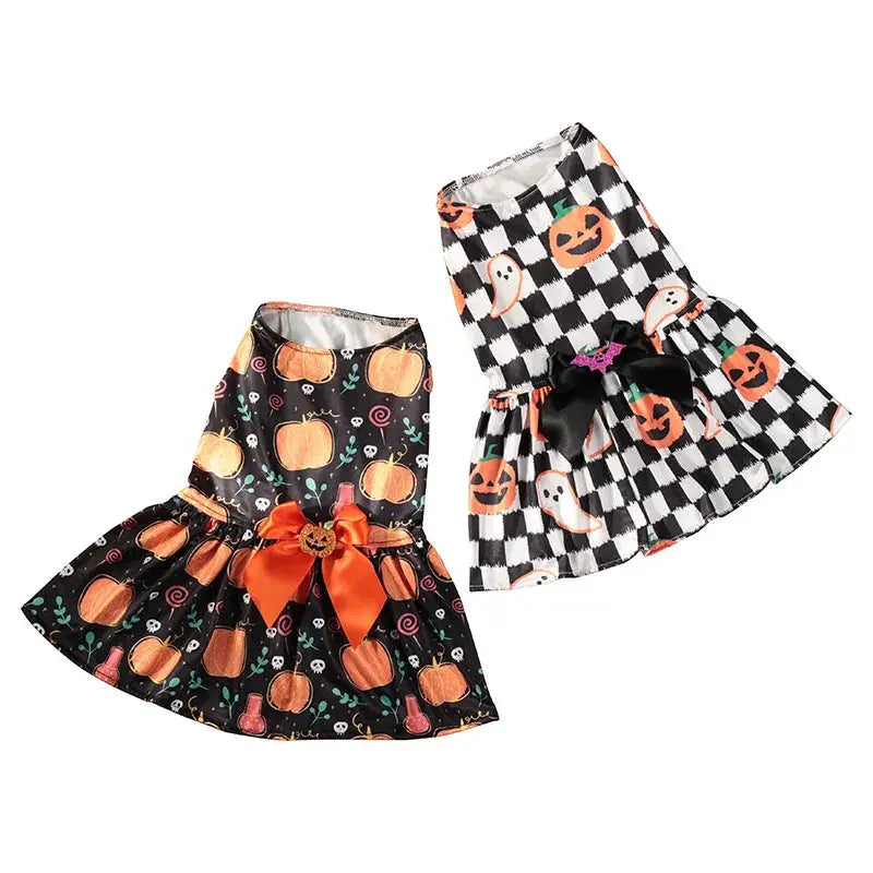 Halloween Pet Dress Pumpkin Costume for Small Medium Dogs Teddy Pomeranian Cross Border Hot Sale by PawHaven