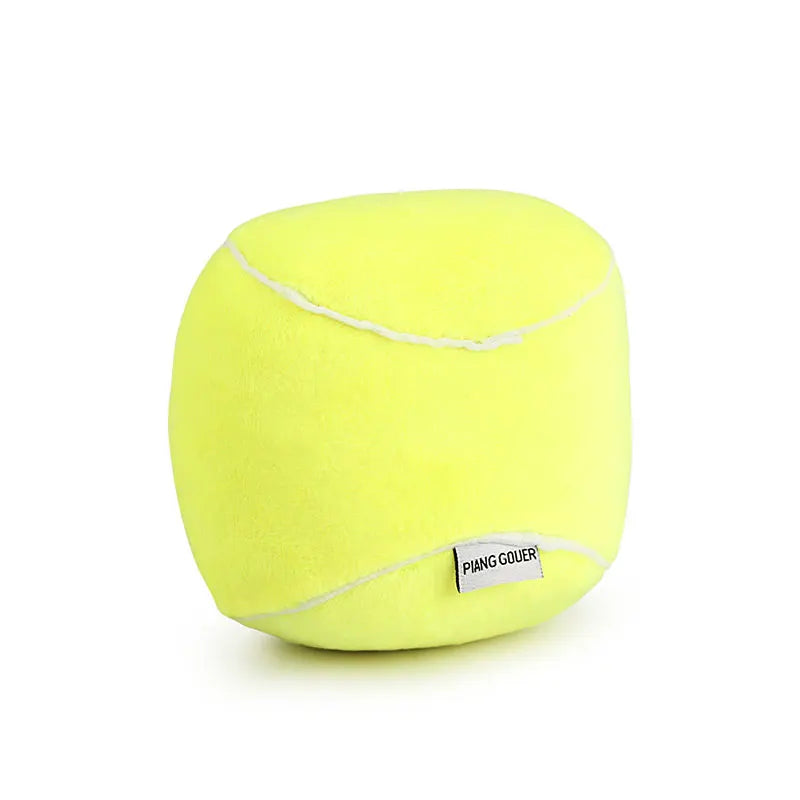 Ball Shape Plush Sound Dog Toy Puppy Chew Pet Squeak Toy For Small Medium Dogs by PawHaven