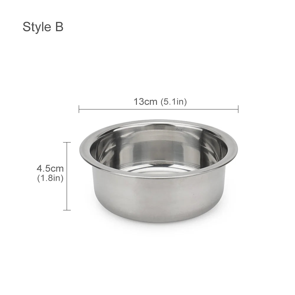 Metal Dog Cat Stainless Steel Pet Bowl Food Drinking Bowl For Small Medium Big Dogs by PawHaven