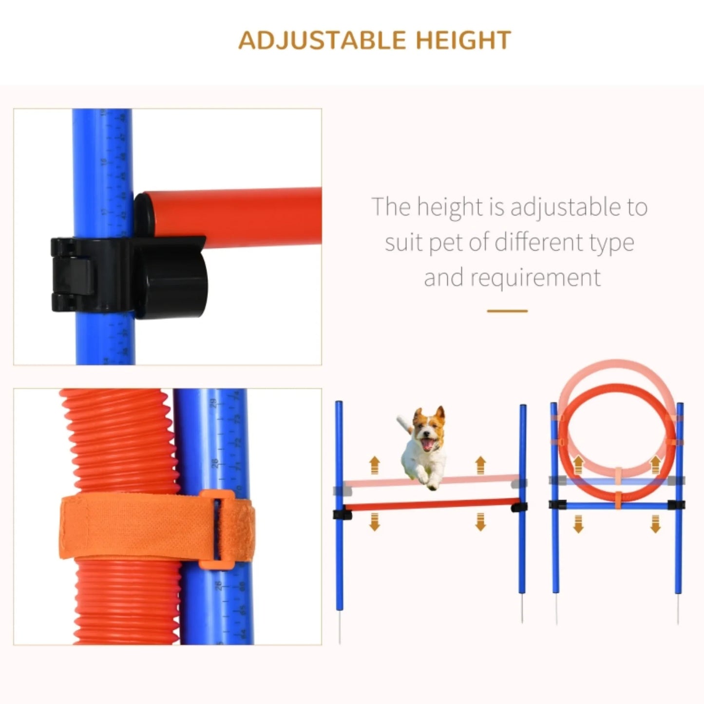Premium Adjustable Dog Agility Training Set For Exercise by PawHaven