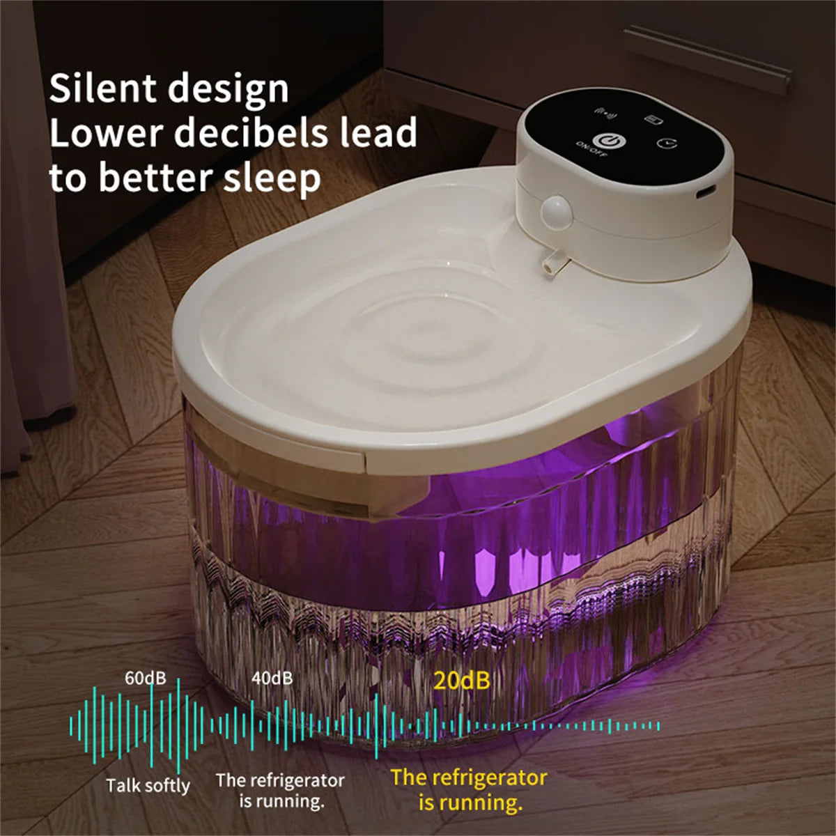 Cat Water Fountain Auto Recirculate Filter Large Capacity Filtring Cat Water Drinker Mute Cats Water Dispenser by PawHaven