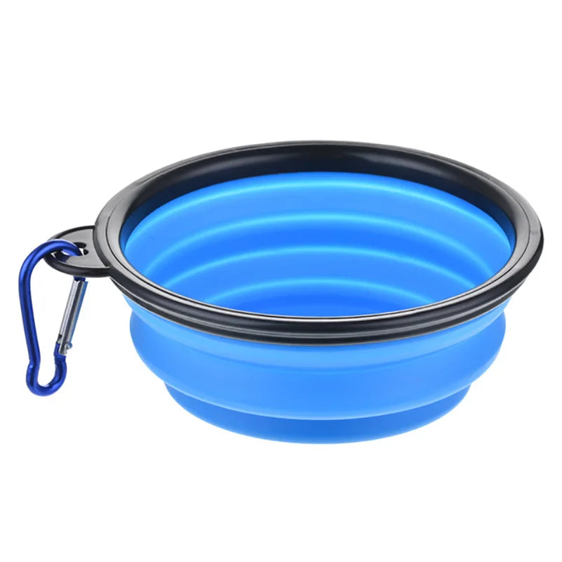 Portable Collapsible Silicone Dog Bowl Pet Food Water Feeding Dish Outdoor Camping Hiking Travel Bowl For Cats Puppies Equipped by PawHaven