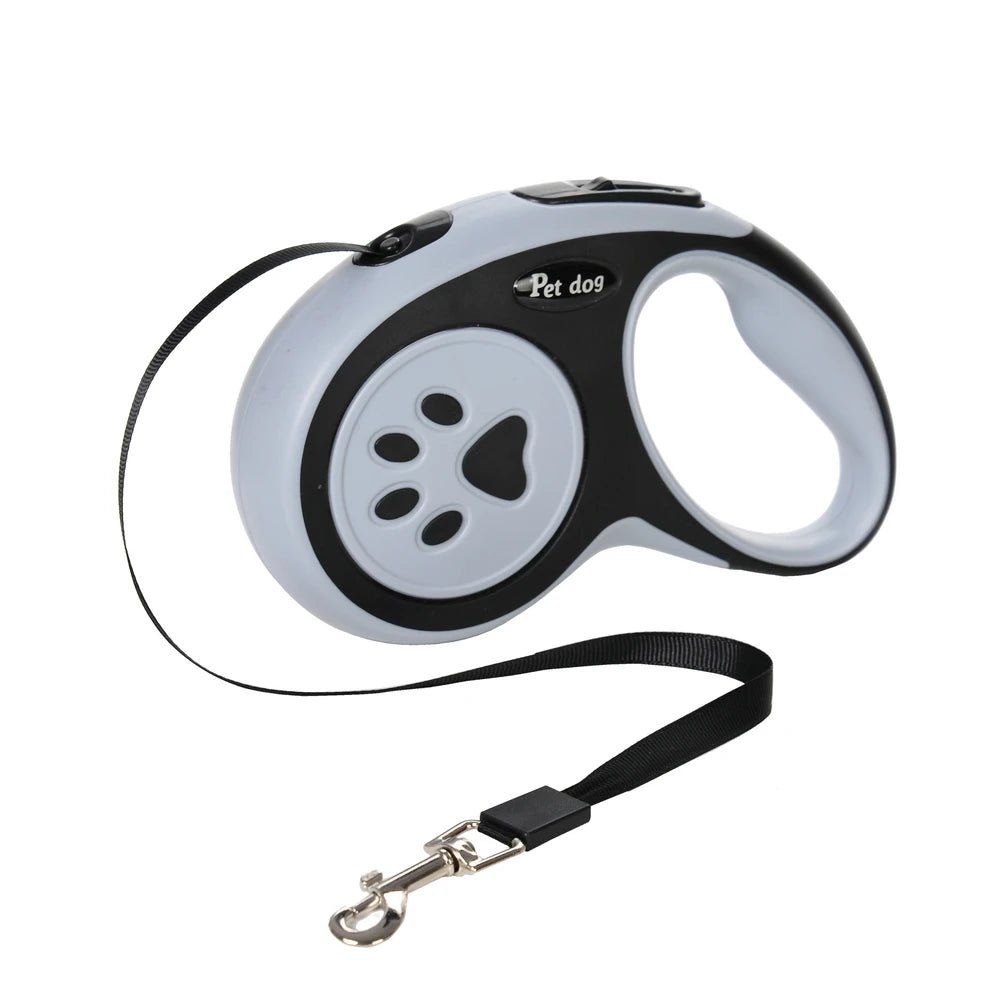 UK Premium Retractable Dog Leash 3m 5m Nylon Quick Release by PawHaven