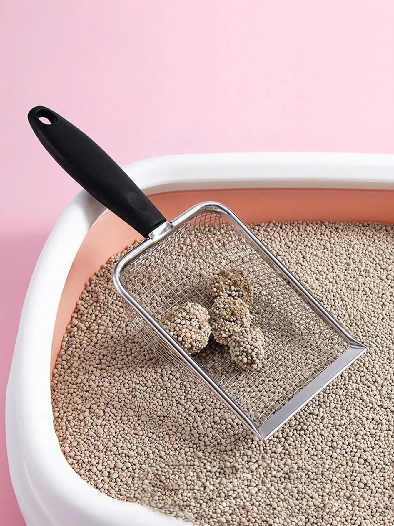 "Durable" Heavy-Duty Stainless Steel Cat Litter Sifter - Easy CleanPerfect For Cats & Birds by PawHaven