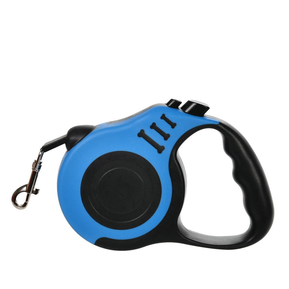 UK Premium Retractable Dog Leash 3m 5m Nylon Quick Release by PawHaven