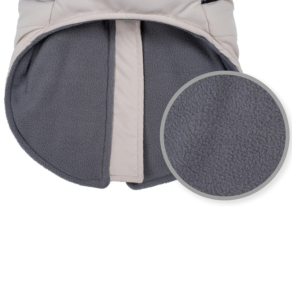 Premium Warm Windproof Dog Jacket With Dual D Rings by PawHaven