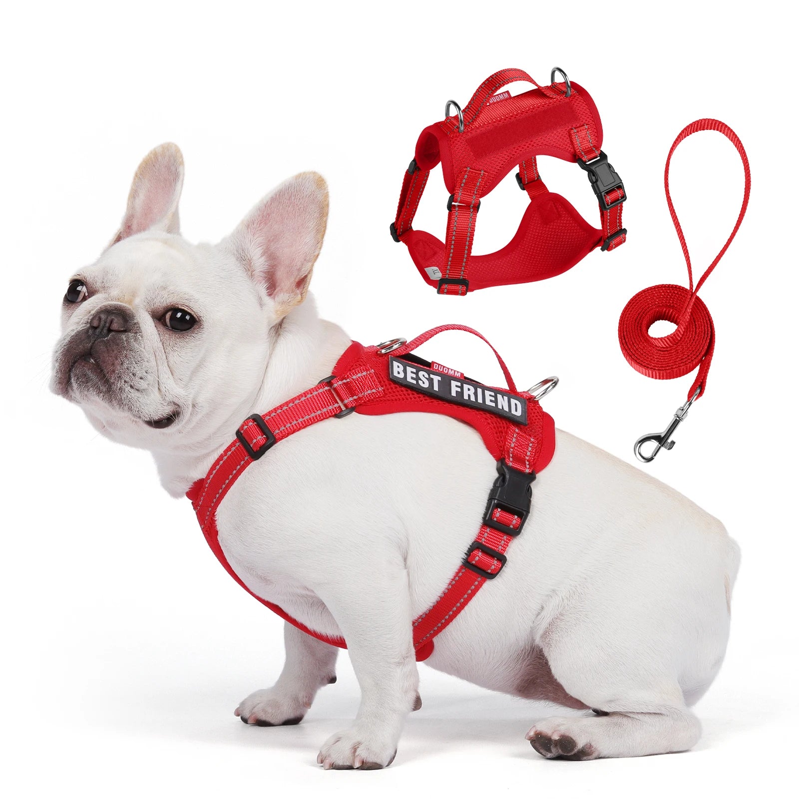 Premium Reflective Vest Harness And Leash Set by PawHaven