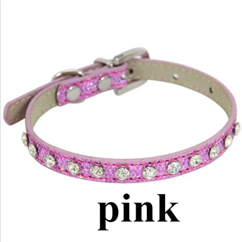Lux Rhinestone Dog Cat Collar With Crystals by PawHaven