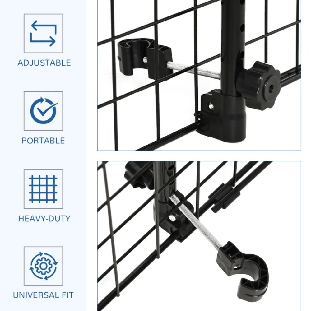 Heavy Duty Pet Dog Car Barrier Black by PawHaven