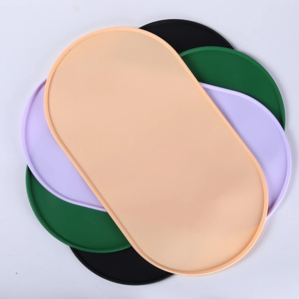 Waterproof Non-Slip Silicone Pet Mat, Easy Clean Foldable Anti-Leak Feeding Pad for Cats & Dog Waterproof Non-Slip Easy-Wash Pad by PawHaven