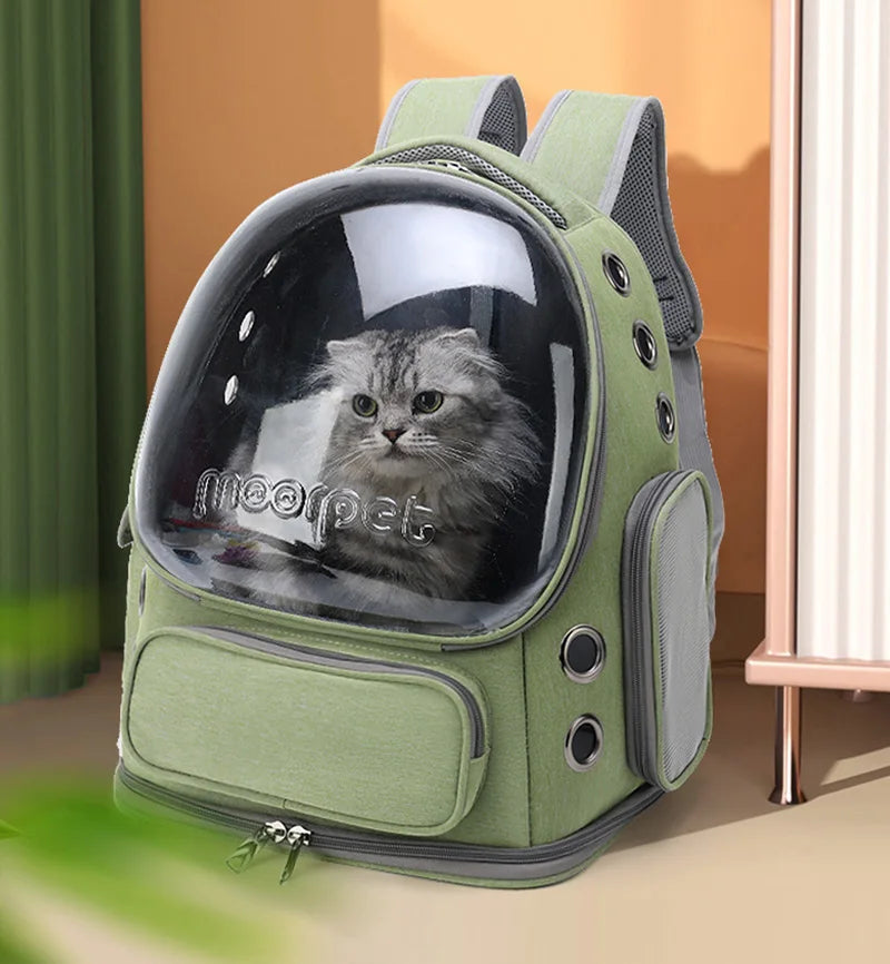 Transparent Pet Cat Carrier Bag Outdoor Travel Backpack for Cats Small Dogs Breathable Cat Carrying Bag Pet Supplies by PawHaven