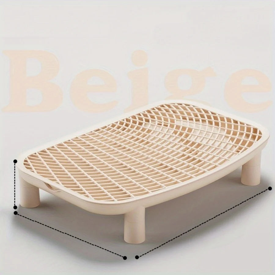 Cat Litter Box Sand Control Mat with Double Layer Filter Leak Proof Design for Open Closed Style by PawHaven