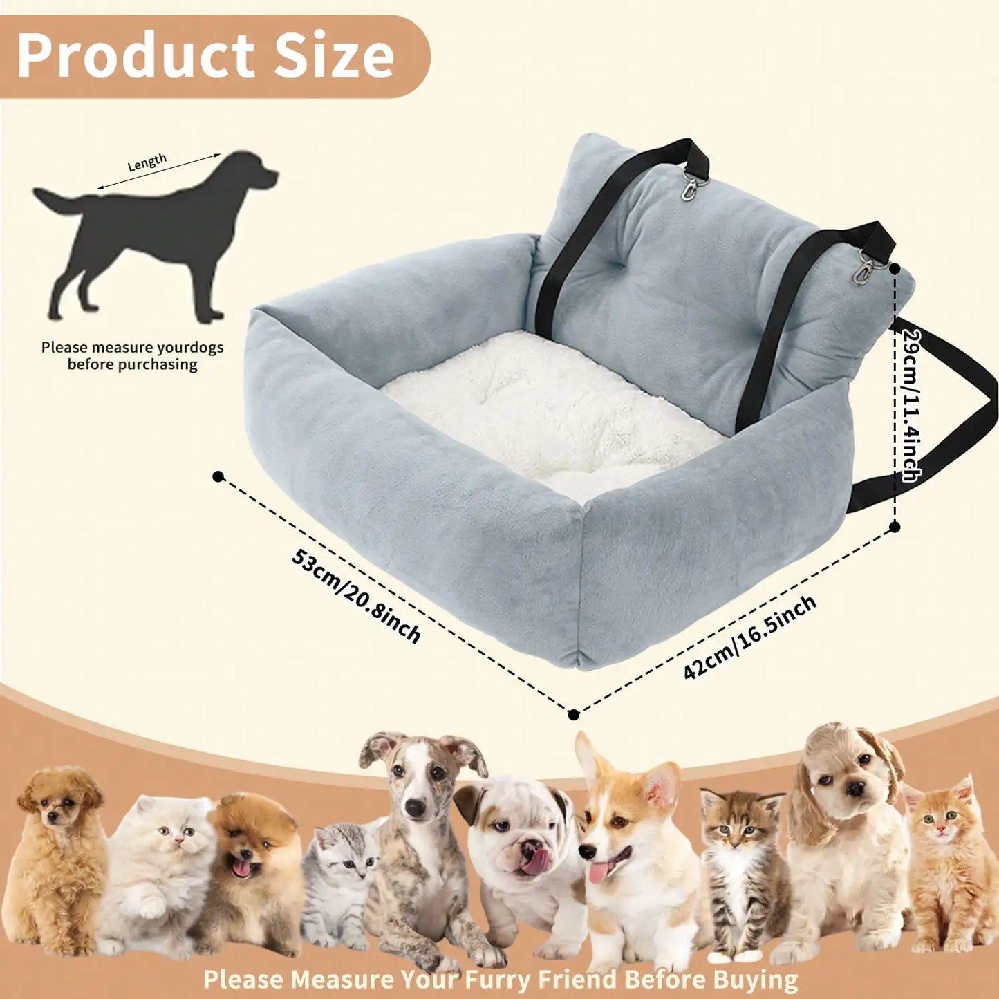Premium Pet Booster Seat For Car And Home by PawHaven