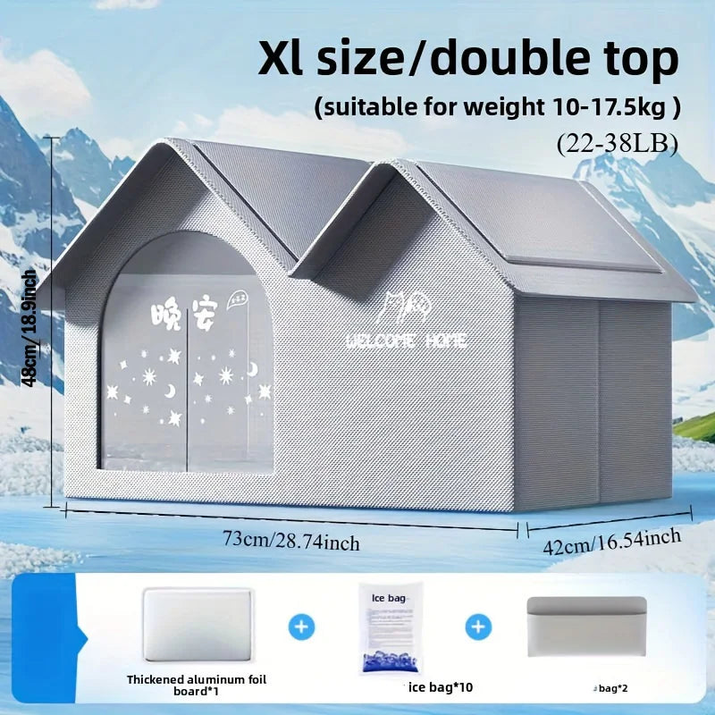 Cat Air Conditioning House Summer Cat Cooling Tool Nest Dog Ice House Dog Four Seasons Cat Pet Ice House by PawHaven