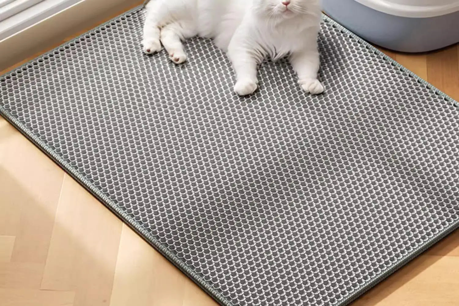 Premium Extra Large Cat Litter Mat Waterproof Non Slip by PawHaven