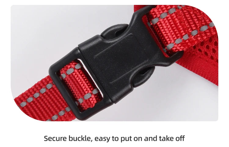 Premium Reflective Vest Harness And Leash Set by PawHaven