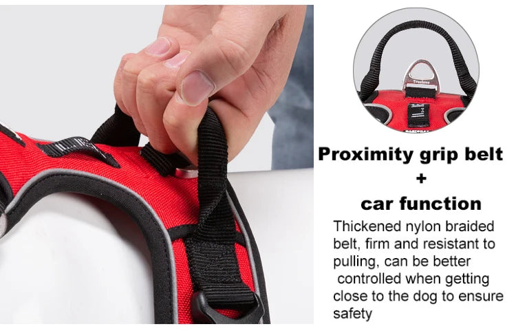 Premium Reflective Dog Vest Harness With Nylon Padding by PawHaven