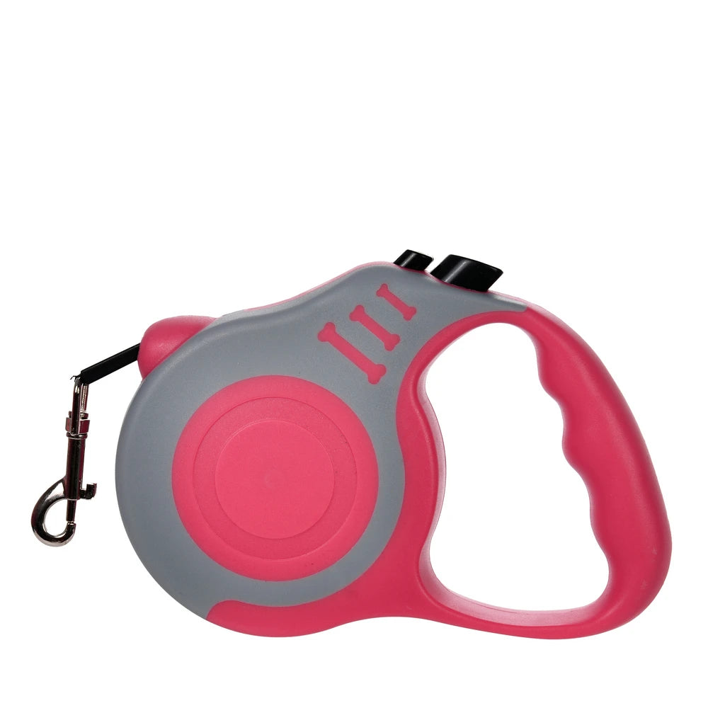 UK Premium Retractable Dog Leash 3m 5m Nylon Quick Release by PawHaven