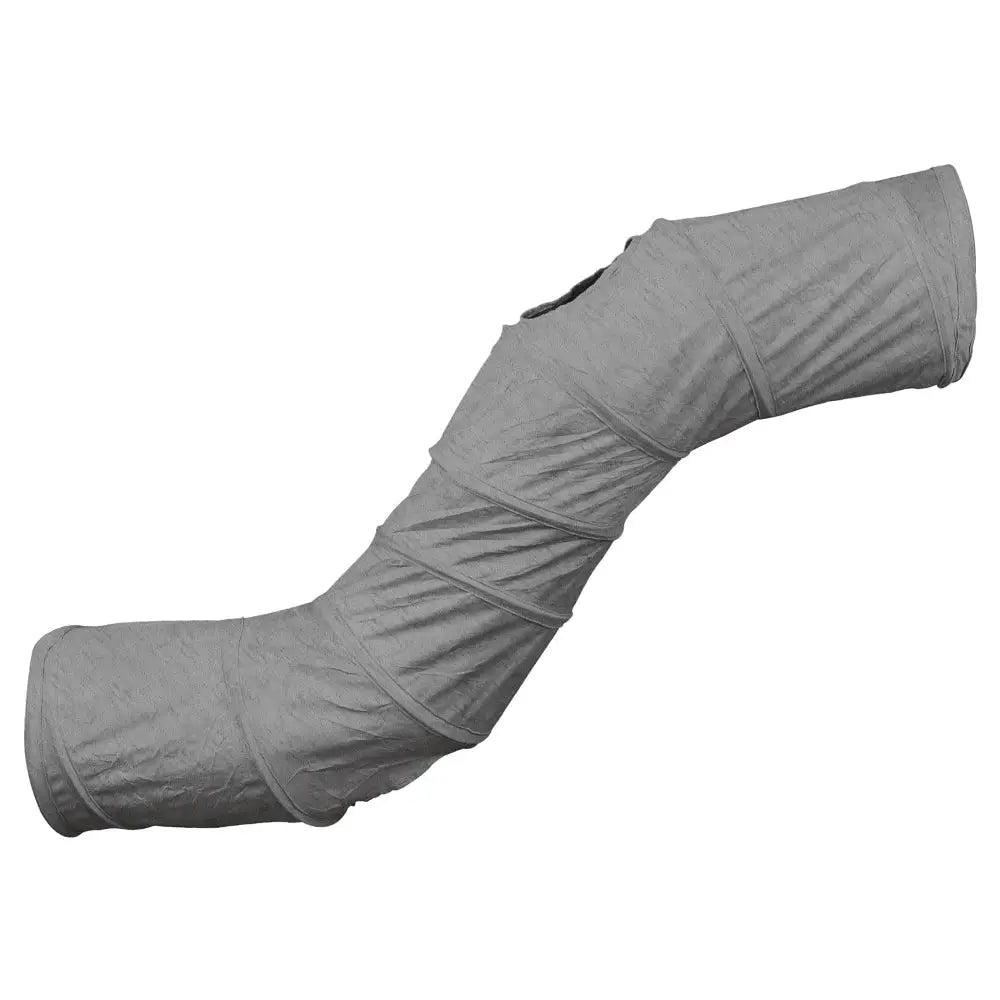 Gray Foldable Cat Tunnel 3 Holes Kitten Drill Bucket Toys Indoor Pet Toy Catwalk Tubing by PawHaven