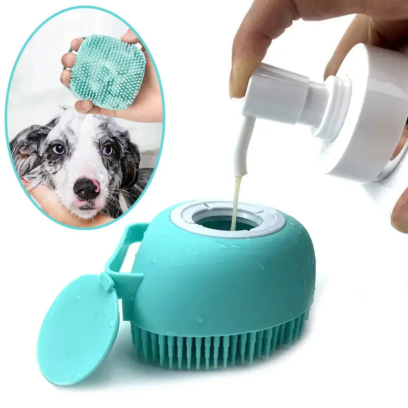 Premium Silicone Pet Bath Massage Gloves For Dogs And Cats by PawHaven