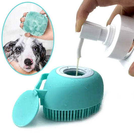 Premium Silicone Pet Bath Massage Gloves For Dogs And Cats by PawHaven