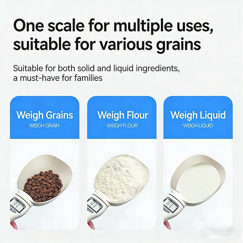 Pet Feeding Spoon Scale High Precision Electronic Weighing Measuring Scoop For Cat Dog Food Household Kitchen Weighing Tool by PawHaven