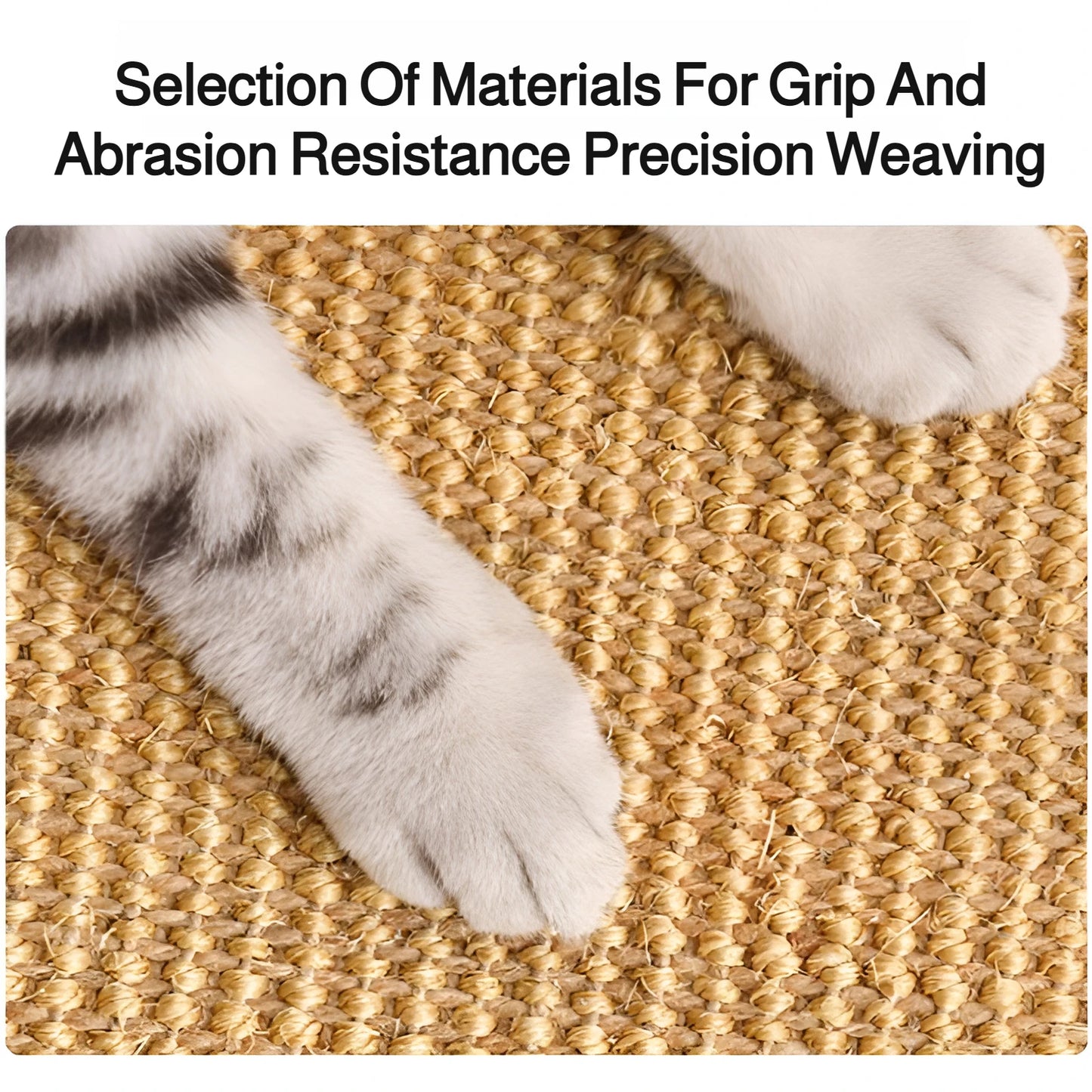 Sisal Cat Scratch Pad Wall Protector For Furniture by PawHaven