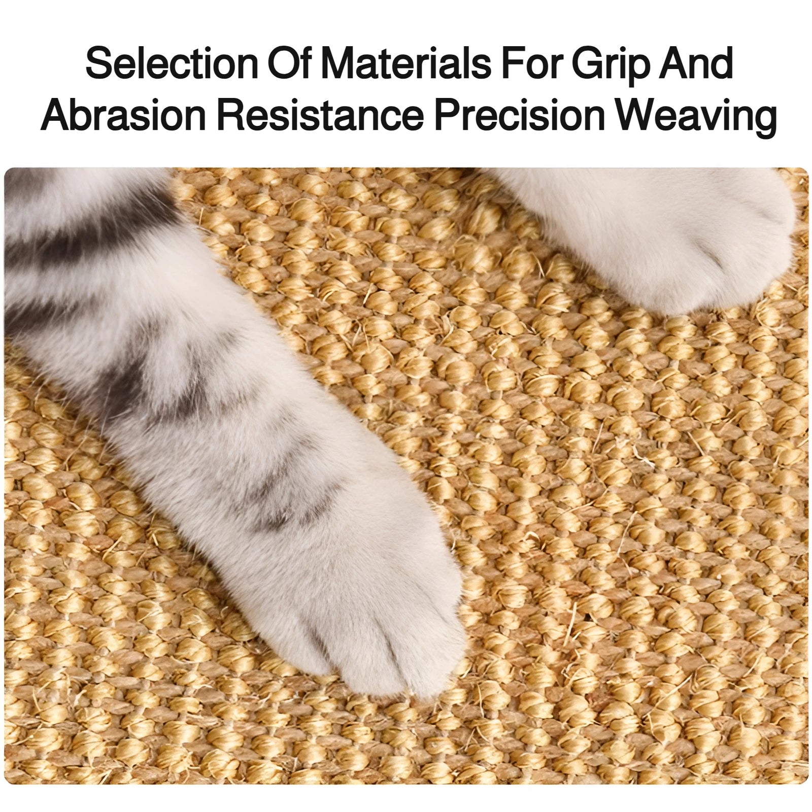 Sisal Cat Scratch Pad Wall Protector For Furniture by PawHaven