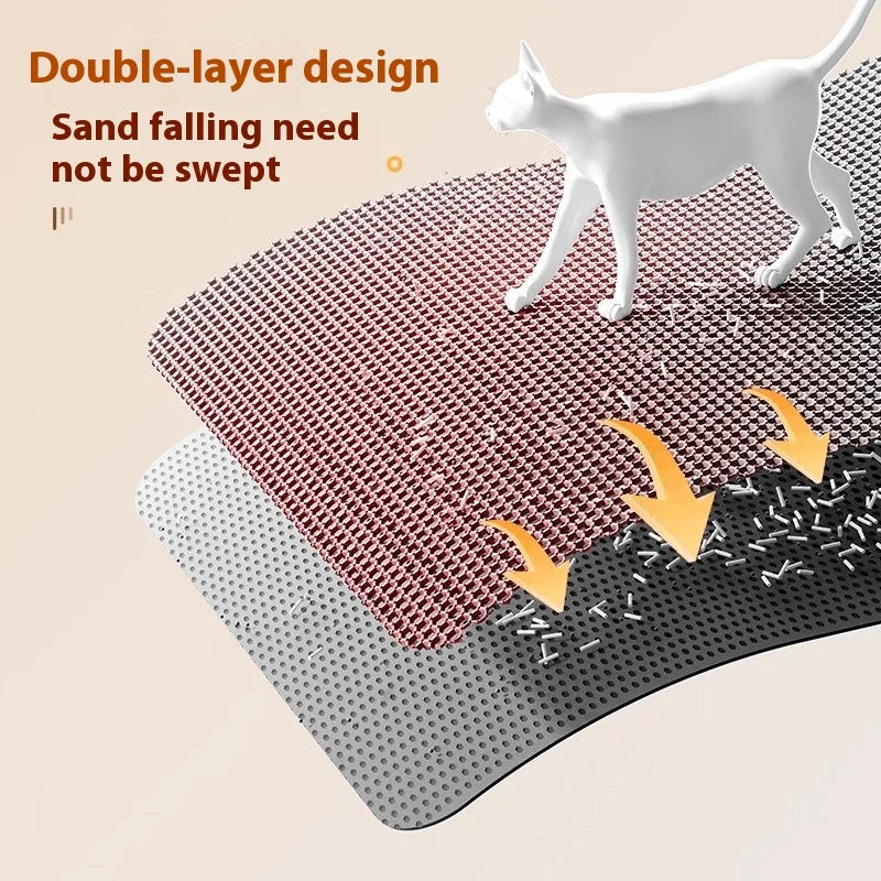 Premium Extra Large Cat Litter Mat Waterproof Non Slip by PawHaven