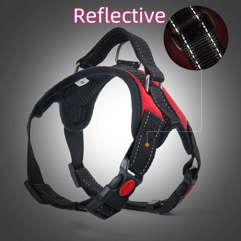 Adjustable Dog Harness Pet Large Dog Walk Out Harness Vest Collar for Small Medium Large Dogs Pets Accessories by PawHaven