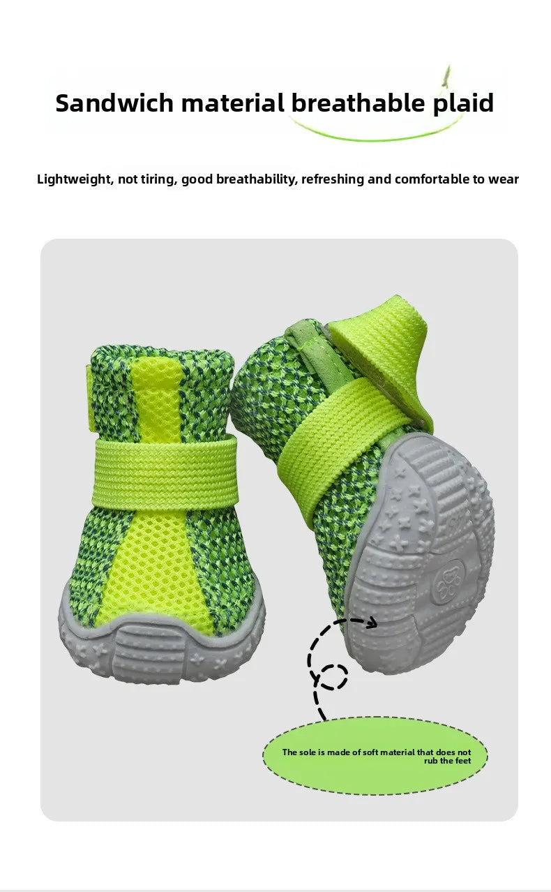 Comfortable Breathable Mesh Dog Shoes, Easy Wear Pet Footwear for Puppies and Small Dogs by PawHaven