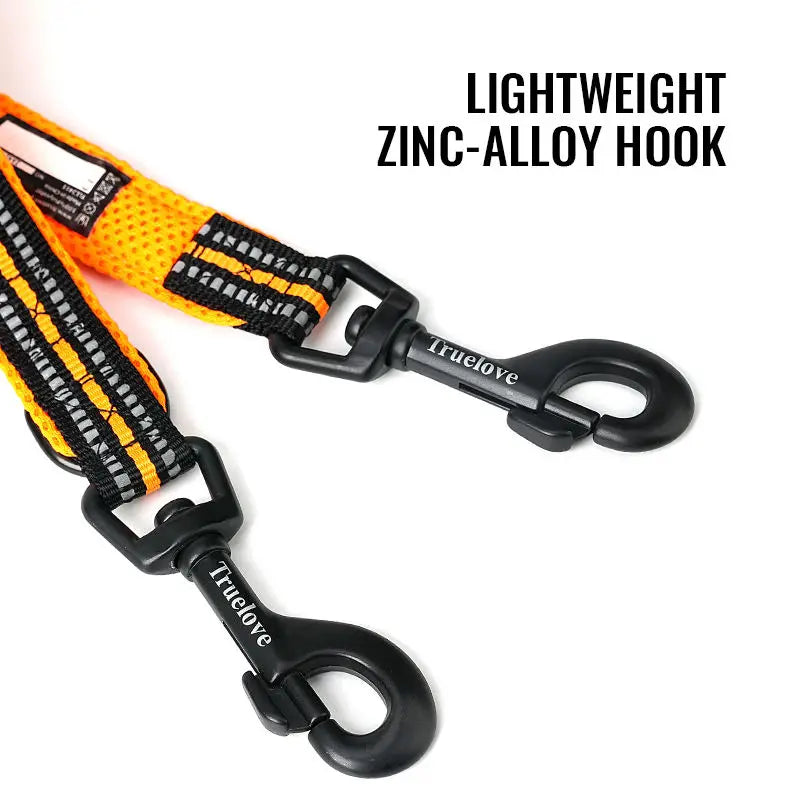 TrueLove Hand Free Dual Dog Lead Reflective 2 Dogs by PawHaven