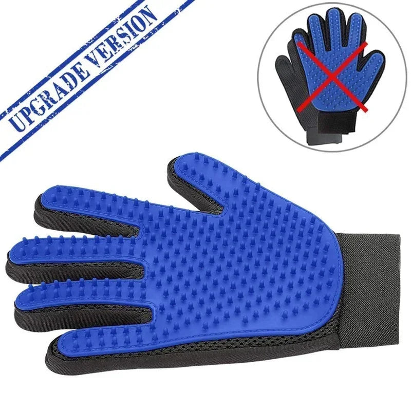 Silicone Pet Grooming Gloves For Cats And Dogs Hair Removal by PawHaven