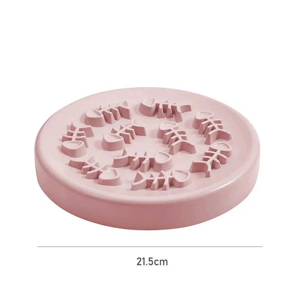 Fish Bone Dog Cat Bowl Anti Choking Slow Food Pet Bowl Pet Feeder Supplies by PawHaven