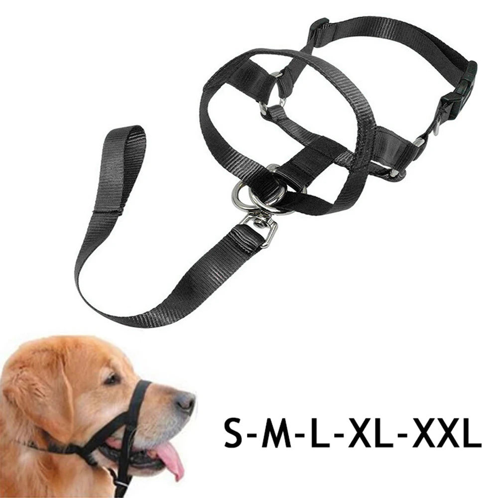 S-XXL Dog Halter Halti Training Head Collar Gentle Leader Harness Nylon Collars by PawHaven