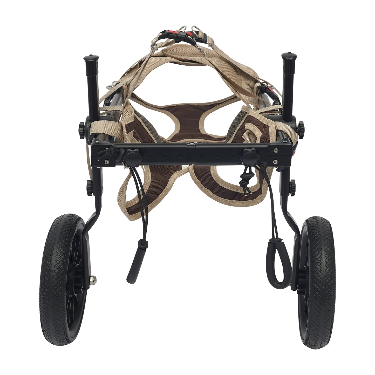 Adjustable Dog Wheelchair Hind Leg Rehabilitation Walker, Aluminum Alloy Pet Walking Aid Cart for Disabled & Senior Dogs by PawHaven