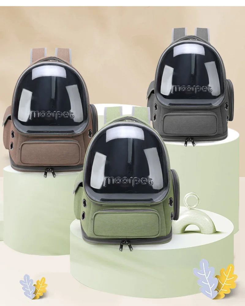 Transparent Pet Cat Carrier Bag Outdoor Travel Backpack for Cats Small Dogs Breathable Cat Carrying Bag Pet Supplies by PawHaven