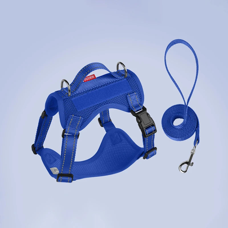 Premium Reflective Vest Harness And Leash Set by PawHaven