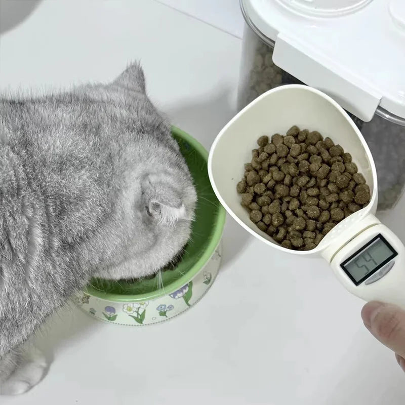 Pet Feeding Spoon Scale High Precision Electronic Weighing Measuring Scoop For Cat Dog Food Household Kitchen Weighing Tool by PawHaven